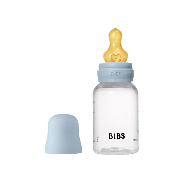 Set complet biberon anticolici Bibs 150 ml Latex Baby Blue