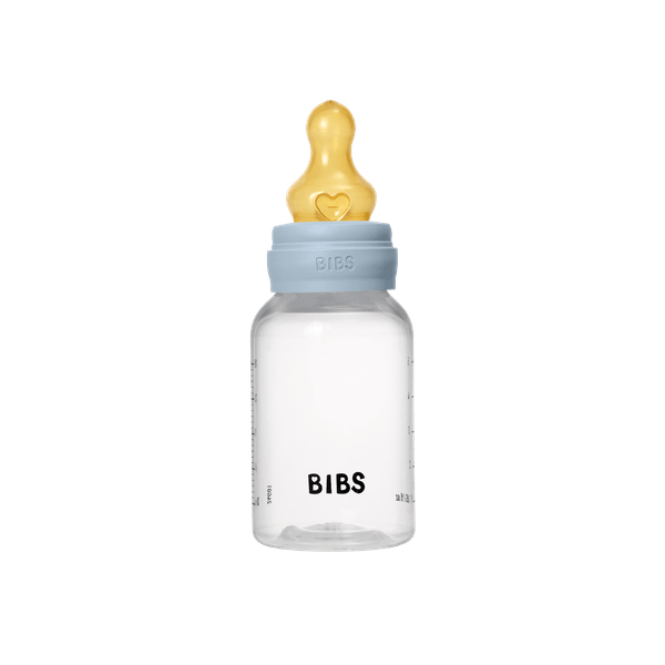 Set complet biberon anticolici Bibs 150 ml Latex Baby Blue