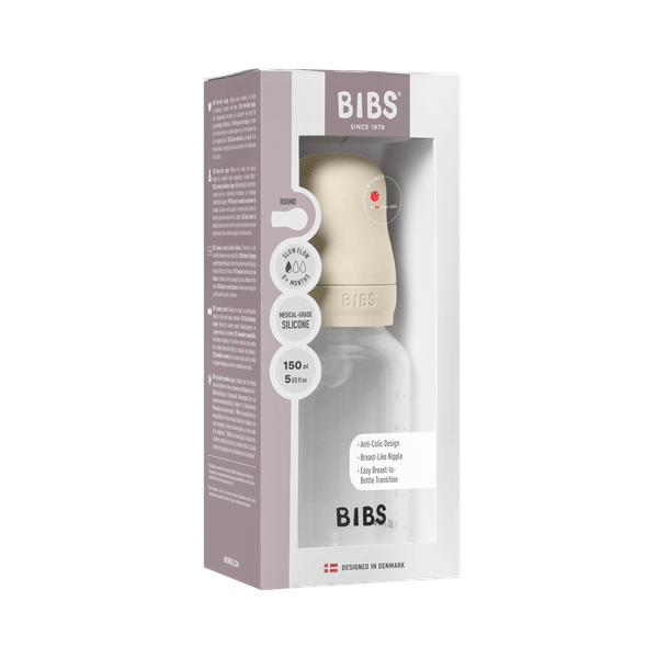 Set complet biberon anticolici Bibs 150 ml Silicon Ivory - 3 | YEO