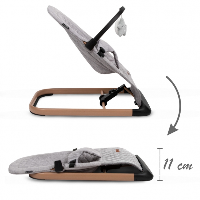 Balansoar pentru copii Kidwell Laro Full Wooden grey - 3 | YEO