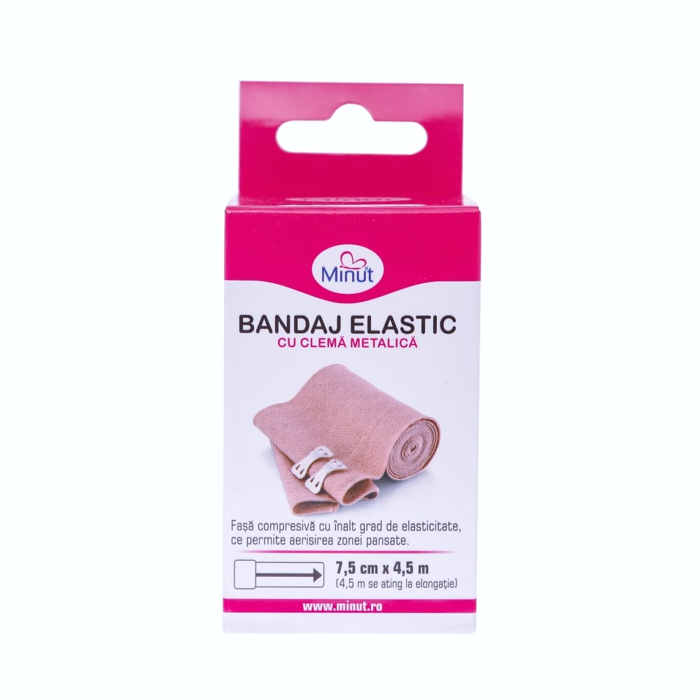 Bandaj elastic cu clema Minut 10 cm x 4.5 m - 3 | YEO