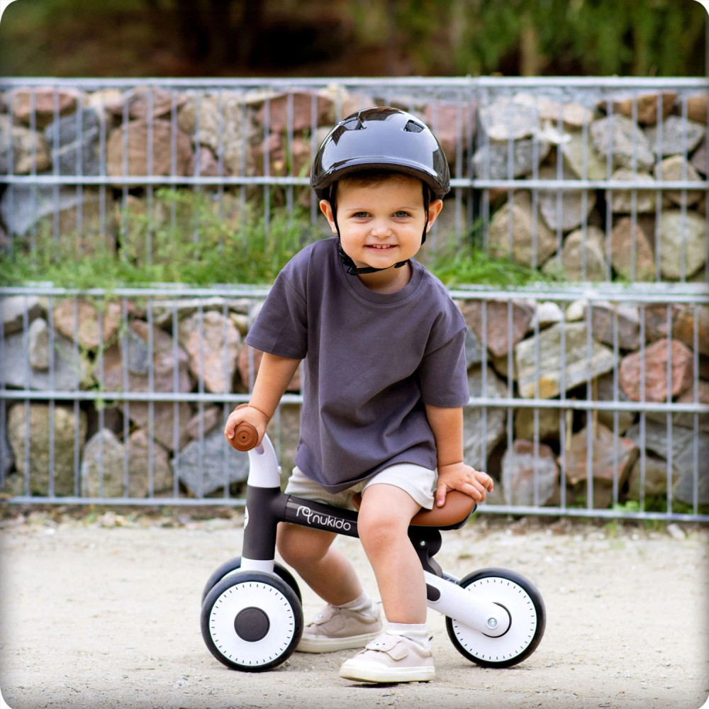 Bicicleta de echilibru Nukido cu inaltime sezut reglabila Negru - 1