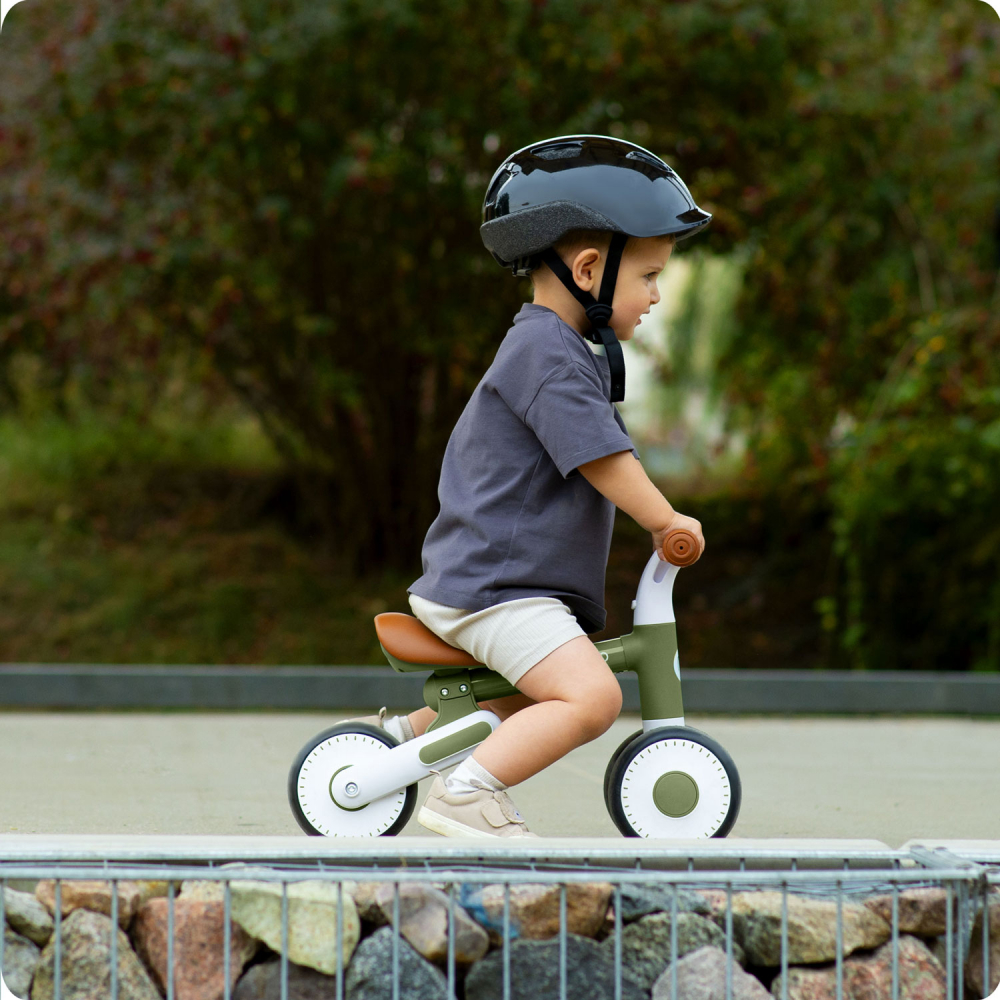 Bicicleta de echilibru Nukido cu inaltime sezut reglabila Verde inchis - 1 | YEO