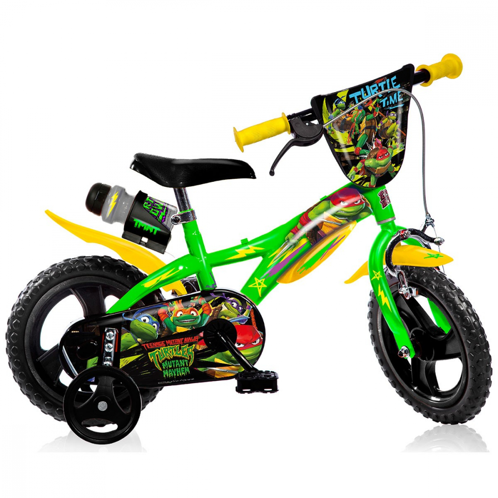 Bicicleta pentru copii Testoasele Ninja Dino Bikes 12 inch - 1 | YEO