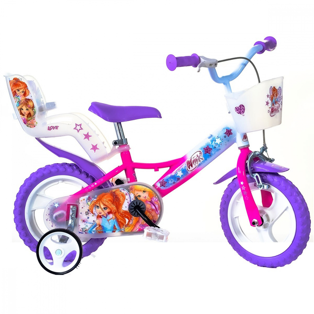 Bicicleta pentru copii Winx Dino Bikes 12 inch