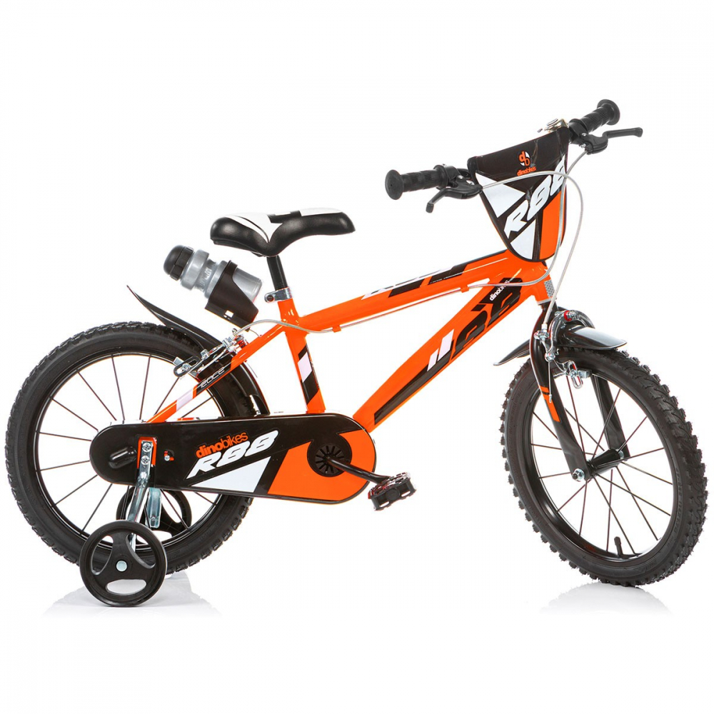 Bicicleta pentru copii model R88 Dino Bikes 14 inch portocalie - 1