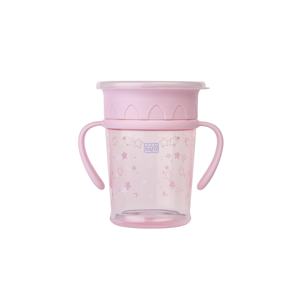 Cana anti-curgere 360 Amazing Cup 270 ml rose