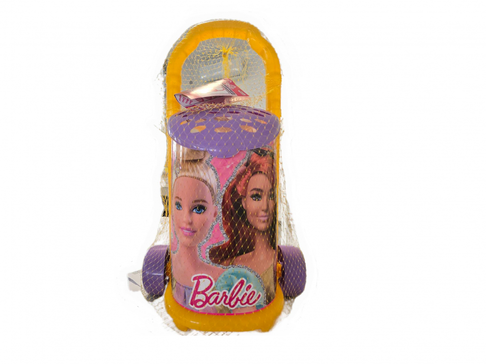 Carucior de cumparaturi cu 25 de accesorii Barbie Market Yellow