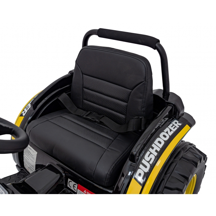 Excavator electric cu brat mobil, roti eva si scaun tapitat galben - 5