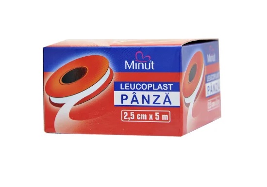 Leucoplast panza Minut 2.5 cm x 5 m