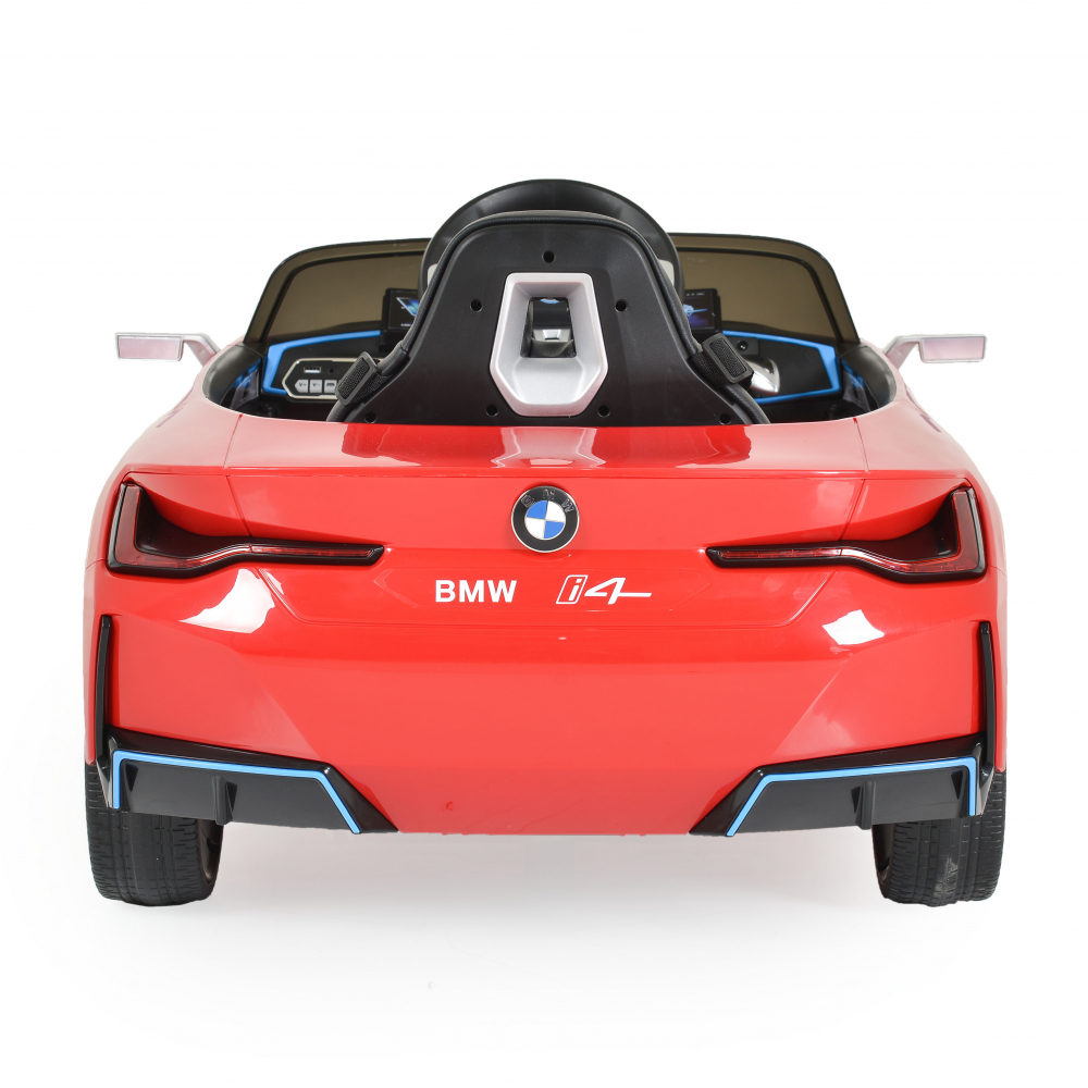 Masinuta electrica 12V cu echipare premium ,deschidere usi si licenta BMW I4 Rosu - 5