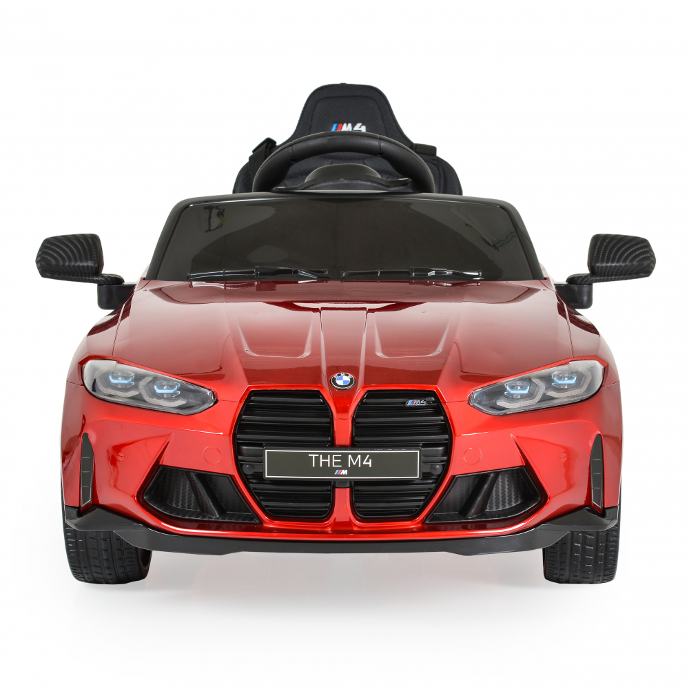 Masinuta electrica 12V 90W cu echipare premium ,deschidere usi si licenta BMW M4 Painted Red - 2