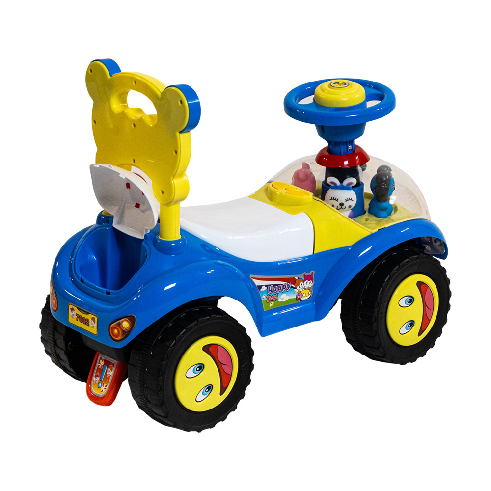 Masinuta premergator ride-on Beberoyal 7602 cu muzicuta si spatiu de depozitare - 6