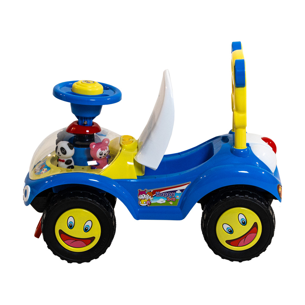 Masinuta premergator ride-on Beberoyal 7602 cu muzicuta si spatiu de depozitare - 7