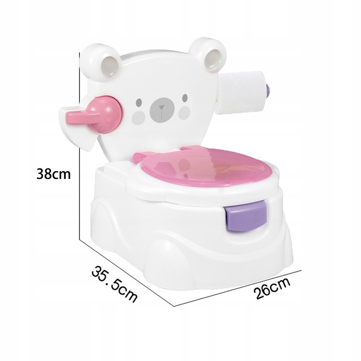 Olita interactiva educationala 2in1 Teddy Bear Pink - 2 | YEO