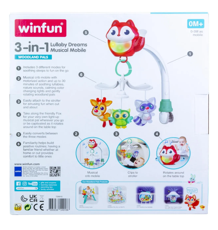 Proiector 3 in 1 Winfun vulpita