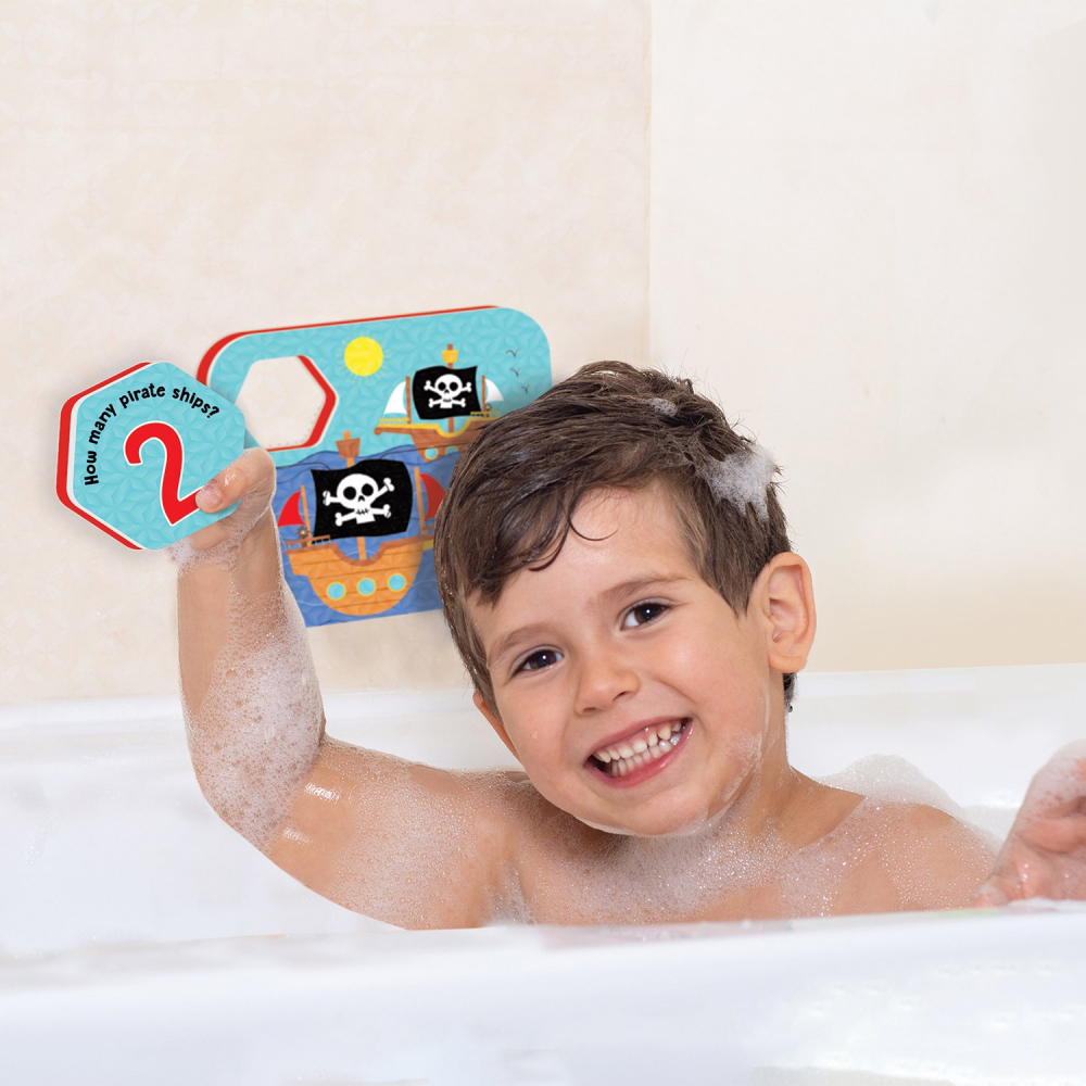 Puzzle de baie cu piese mari de spuma Playful Pirates Bath Puzzle