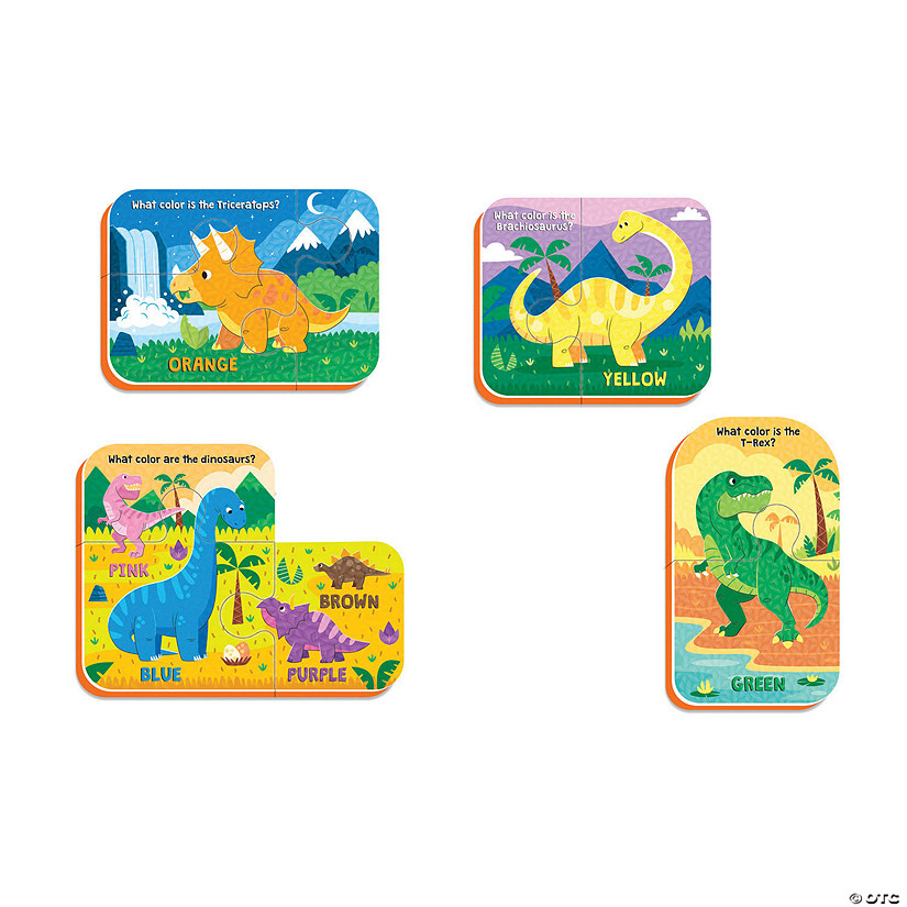 Puzzle de baie cu piese mari de spuma Dinosaur Bath Puzzle - 1 | YEO