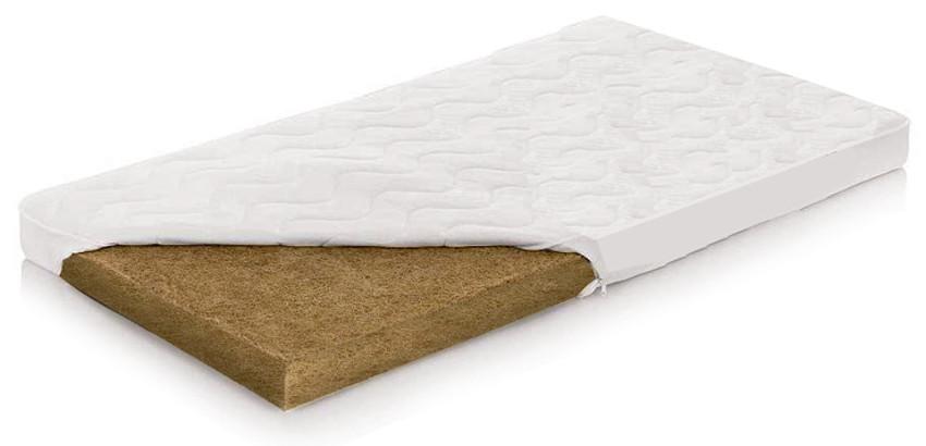 Saltea Cocos integral 120x60x8 cm cu husa detasabila Beberoyal