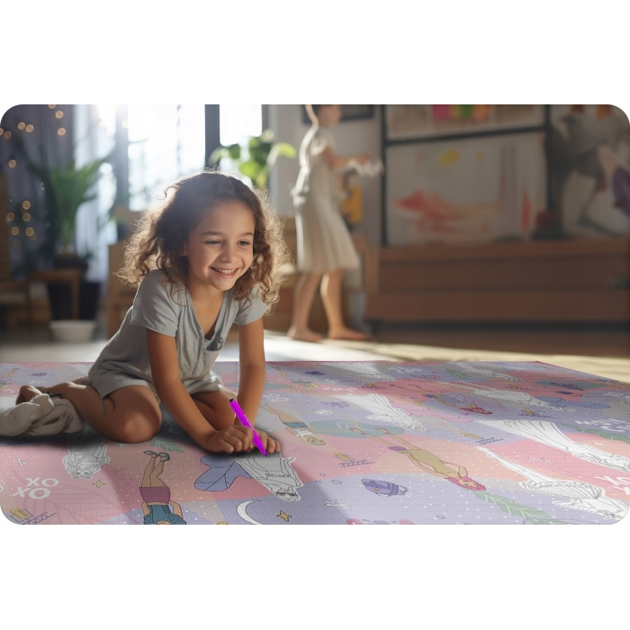 Salteluta de joaca XXL 200x120 cm Ricokids Fashion - 1 | YEO