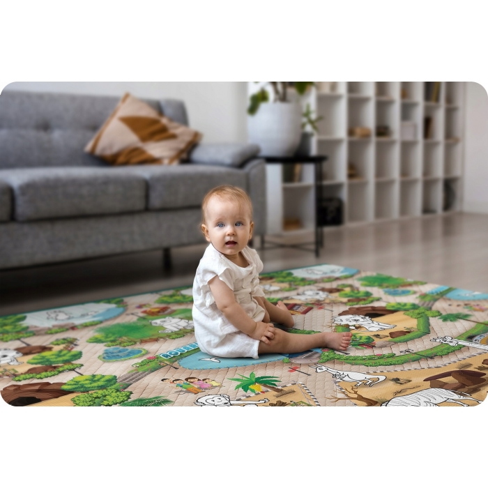 Salteluta de joaca XXL 200x120 cm Ricokids Zoo - 3 | YEO