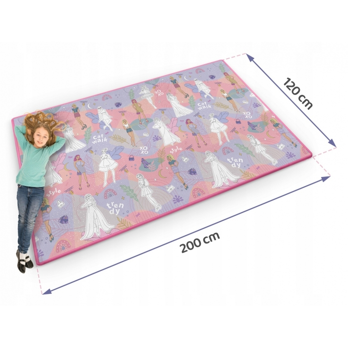 Salteluta de joaca XXL 200x120 cm Ricokids Fashion - 7