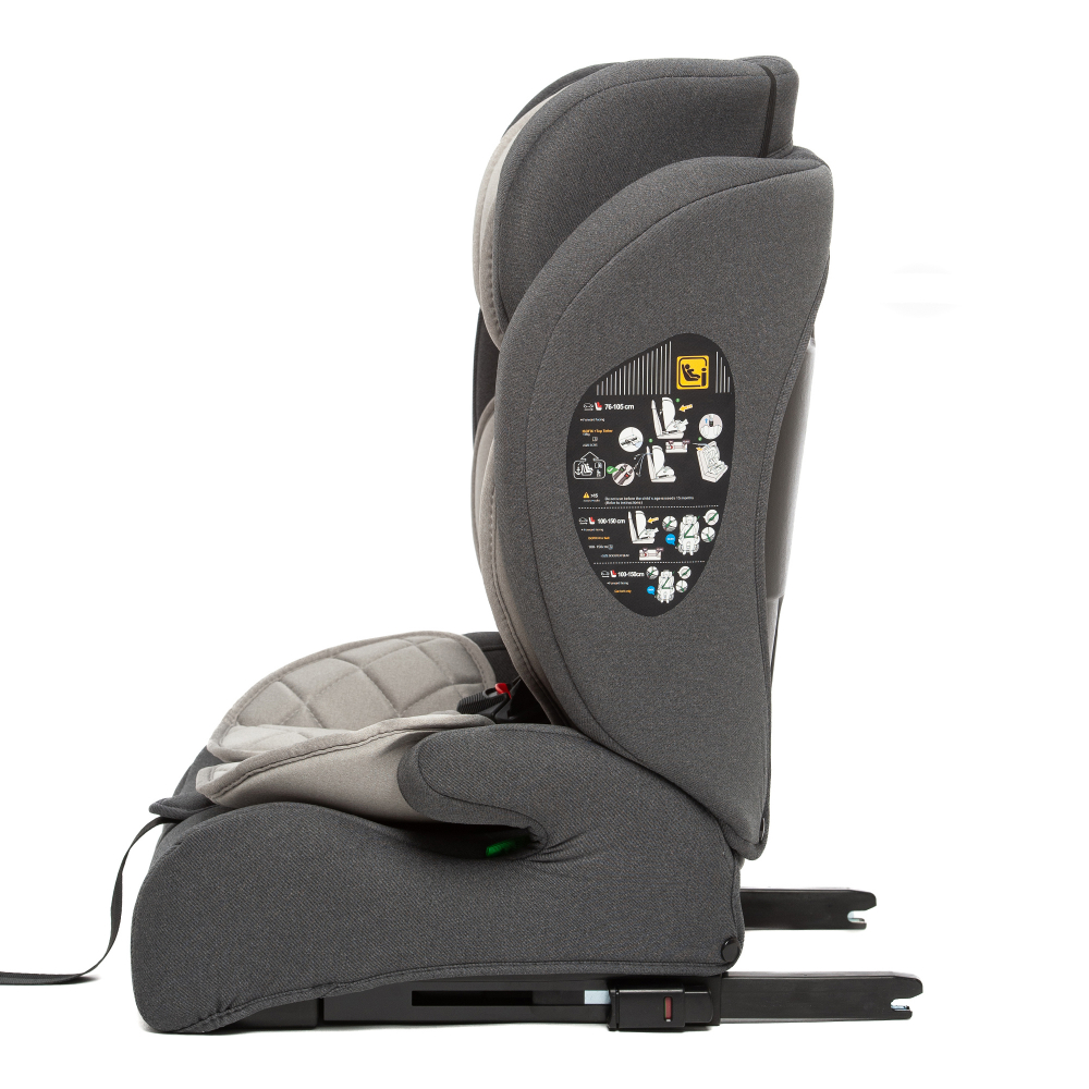 Scaun auto cu isofix Juju Pro Rider i-Size gri - 1