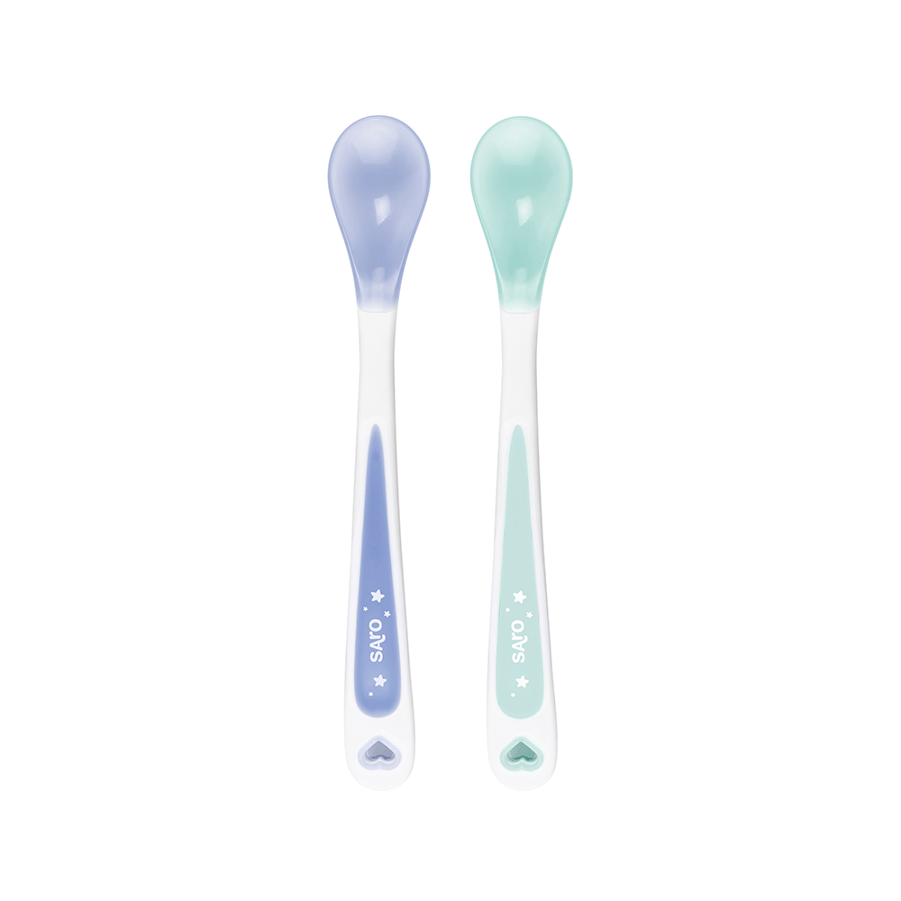 Set 2 lingurite termice Soft-Ended blue mint - 1 | YEO