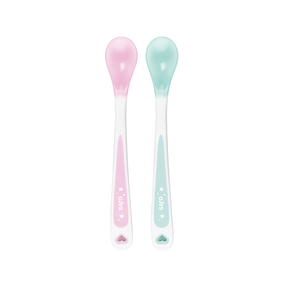 Set 2 lingurite termice Soft-Ended rose mint - 1 | YEO