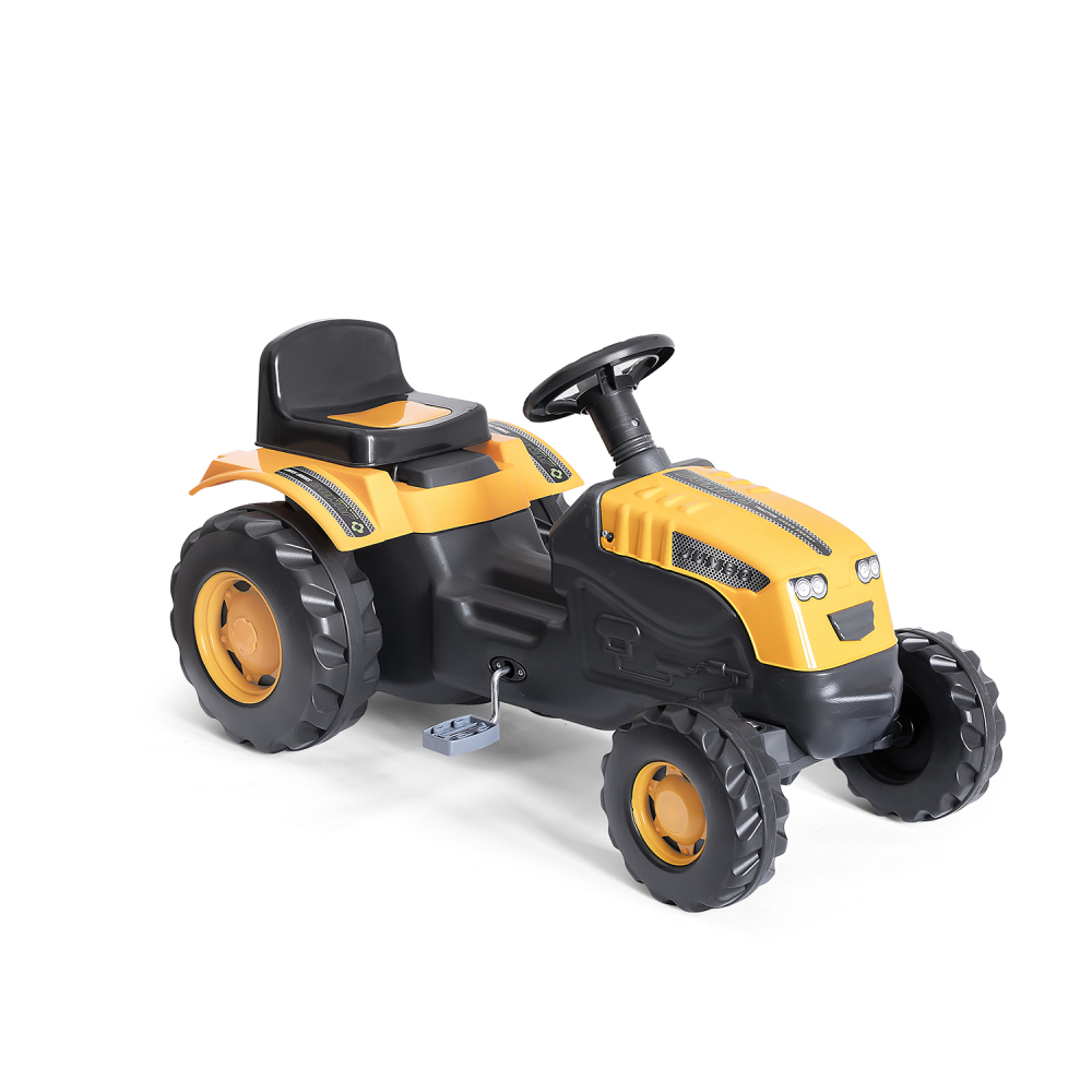 Tractor cu pedale pentru copii Jumbo Yellow - 1