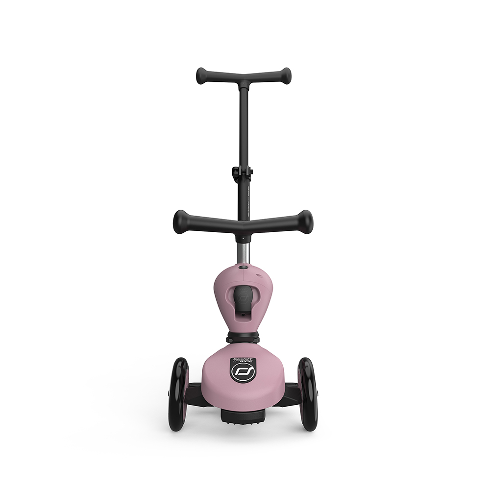 Trotineta copii cu sezut si maner, transformabila 3in1, Highwaykick 1 Push and Go Wildberry, 1-5 ani, pana la 50 kg, Scoot  Ride - 3