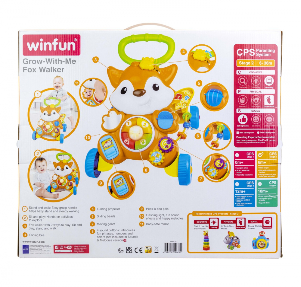 Antepremergator cu sunete si lumini Winfan vulpe - 3