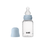 Set complet biberon anticolici Bibs 150 ml Silicon Baby Blue