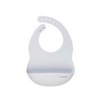 Baveta ajustabila din silicon cu buzunar Nordic grey