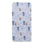 Cearceaf din bumbac pentru saltea 120x60 cm Veverite si ursuleti multiprint Beberoyal
