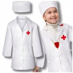 Costum de carnaval pentru copii model Asistent Medical 120/128 cm