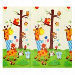 Covoras educational din spuma XPE cu doua fete 180x200 cm City Animals