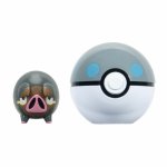 Set 2 figurine Pokemon Clip n Go Lechonk with Heavy Ball W18