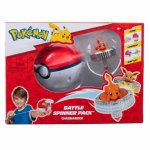 Set de joaca Pokemon Battle Spinner cu figurina Charmander & Poke Ball