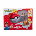 Set de joaca Pokemon Battle Spinner cu figurina, Eevee & Poke Ball