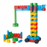 Kit de constructor creativ pentru copii PolyM 80 piese