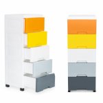 Raft cu 5 compartimente pentru depozitare ModernHome multicolor