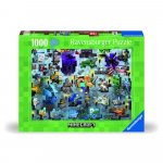 Puzzle Ravensburger provocarea Minecraft 1000 piese design nou