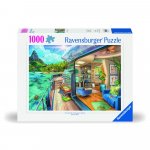 Puzzle Ravensburger vapor pe insula tropicala 1000 piese design nou