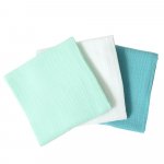 Set 3 scutece de muselina Minty Pearl