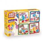 Set creativ plastilina cu 35 matrite si 5 culori pentru modelat