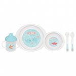 Set complet de masa cu 5 piese La Mar De Felices blue