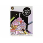 Set creativ de colorat pe fundal de catifea Velvet Paper prajituri