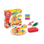 Set creativ tematic plastilina cu sabloane Pizza 150 gr