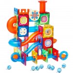 Set de constructie magnetic Marble Run 102 piese